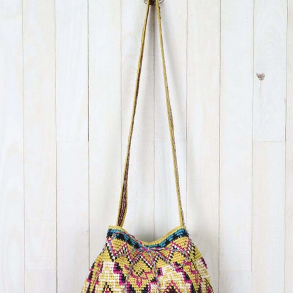 NWT Santa Fe Raffia Drawstring Bag - Picture 5 of 7